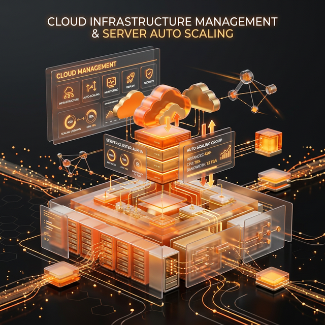 Cloud management illustration